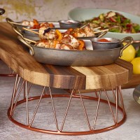 Copper Anti-Slip Crown Buffet Riser